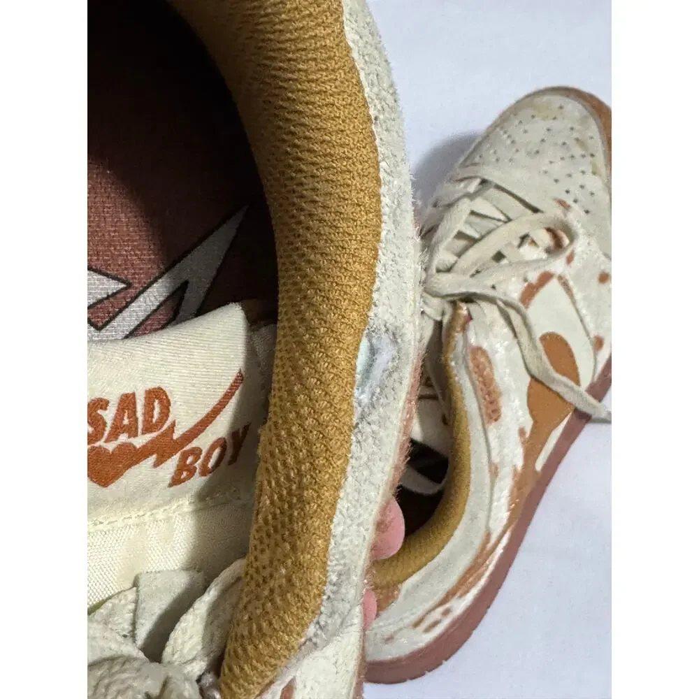 Sad Boy Saga OG Skywalker Low Top Cow Print Sneakers Men's 6